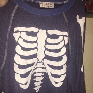 NWOT Wildfox Bones Kim’s Inside Out sweater